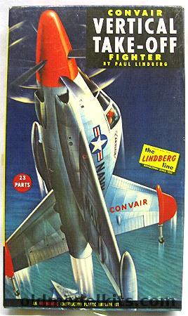 Lindberg 1/48 Convair XFY-1 - Vertical Take-Off Fighter, 526-98 plastic model kit